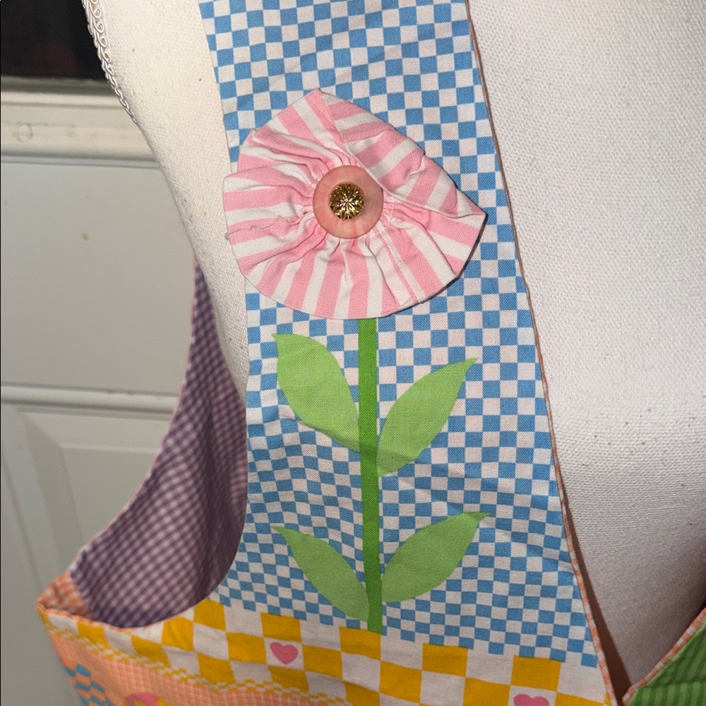 Easter Patchwork Bunny Vest - Colorful Holiday Ap… - image 4